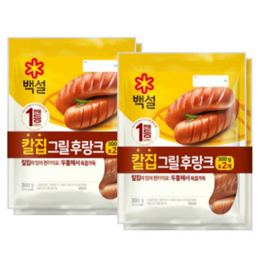 [CJ제일제당] 백설 칼집 그릴후랑크 300g*2번들 x 2개(총4개), 300g, 4개