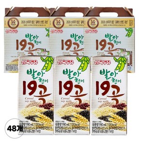 삼육두유 발아현미 19곡, 190ml, 48개