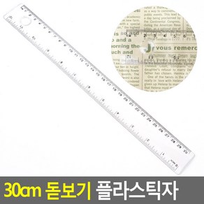 30cm 돋보기 플라스틱자