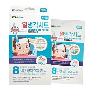 메이클린 열냉각시트, 6개, 6매입