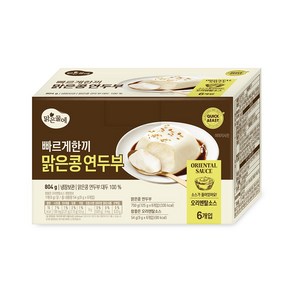 빠르게한끼 맑은콩 연두부 125g+오리엔탈소스 9g 6개, 1개, 804g