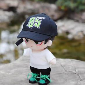 왕이보 전정령 굿즈 WANG YIBO Untamed Lan 배우 봉제 부드러운 미니 85 숫자 코스프레 20cm, 1)hat only - fo 20cm doll