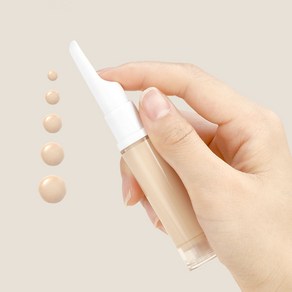 미니 파운데이션 스파츌라 여행 소분 진공 공병, 투명 15ml, 1개