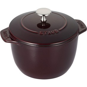 staub [ de GOHAN S 12cm ] 스토우브 라 코콧 그레나딘 레드 밥 냄비 밥솥 1합 주물, 1개