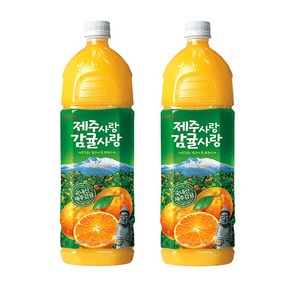 제주사랑 감귤사랑 주스 페트 음료, 12개, 1.5L