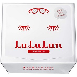 일본직발송 6. LULULUN(ルルルン) 아울렛 페이스 마스크 팩 화이트의 루루룬 4S 32장들이(깔끔하게 투명감, 공식 아울렛품, One Colo, 1개