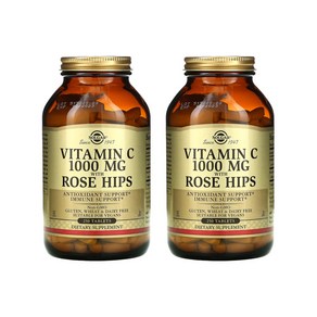 솔가 비타민C 로즈힙 1000mg 250정 [2통] Vitamin C with Rose Hips, 2개