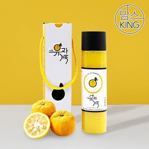 [맘스킹] 다랭이팜 남해유자로 갈아만든 유자가득유자청 600g, 1개