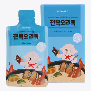 닥터바이 강아지 전복오리죽 강아지보양식 100g 5개입, 1SET, 500g, 1개