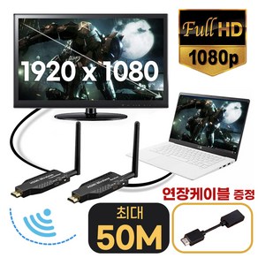 피코펄스 무선 hdmi 송수신기 1080P, 수신기+송신기, 1개