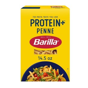 BARILLA Potein+ (플러스) 펜네 파스타 411g(14.5온스) - 식물 기반 파스타 - 렌즈콩 병아리콩 및 완두콩으로 제작 - GMO 프리 코셔 인증 및 비건, 1개, 411g