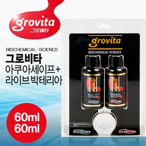 그로비타 아쿠아세이프+박테리아세트 60ml+60ml, 1개, 120ml