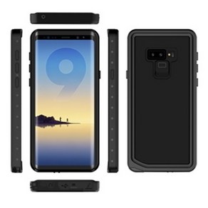 우리파파 풀커버 방수범퍼케이스 갤럭시 s8 s8플러스 s9 s9플러스 s10 s10플러스 5g 노트8 노트9 노트10, 블랙, 1개