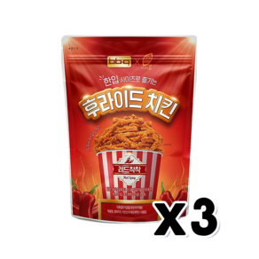 bbq 후라이드치킨 레드착착, 3개, 30g