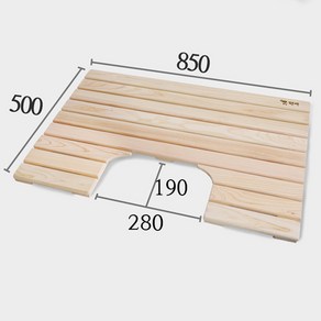 특가할인) 대한민국 국내산 편백나무 원목 발판 화장실발판 욕실발판 현관발판 베란다발판, 85 홈, 1개
