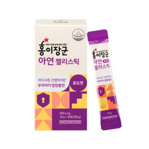 홍이장군 정관장 아연 젤리스틱 20p, 200g, 1개