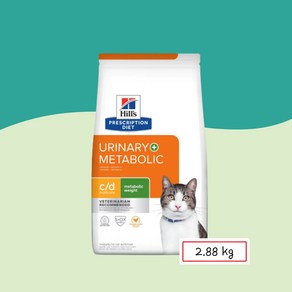 )당일발송( 힐스 캣 cd c/d 메타볼릭 2.88kg 고양이 결석 비뇨기 uivay metabolic weight multicae chicken flavo, 1개