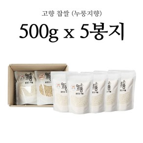 누룽지향을 머금은 걸쭉한 찹쌀, 1박스, 500g 5봉