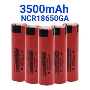 100 NCR18650GA 충전식 배터리 높은 방전 37V 3500mAh 손전등 플랫 탑 리튬 배터리 신제품, 1개