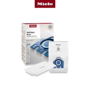 [Miele 본사] 밀레 청소기용 HyClean Pue 먼지봉투 GN (먼지봉투 4매+에어클린 필터 1매), 1개, 단품