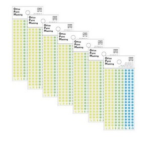 쁘띠팬시 오피스포인트 마스킹 스티커 6매, L306A, 7개