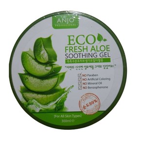 [4개] Anjo eco fesh aloe soothing gel 앙쥬 알로에 수딩 젤 300ml 당일발송, 4개