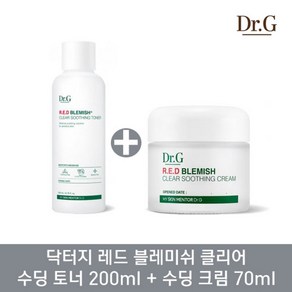 닥터지 레드 블레미쉬 클리어 수딩 토너 200ml+수딩 크림 70ml, 1세트