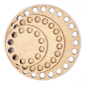 [아기자기] 양말목 원형 바닥판 MDF 7cm 소, 1개, 1.  MDF 7cm 소-A56-0021