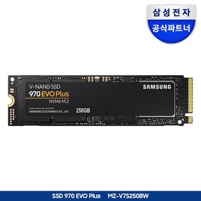 [나사증정]삼성전자 공식인증 SSD 970 EVO Plus 250GB/500GB/1TB/2TB MZ-V7S250BW MZ-V7S500BW MZ-V7S1T0BW MZ-V7S2T0BW, 250GB, 250GB