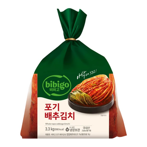 [CJ제일제당]비비고 포기배추김치 더풍부한맛 3.3kg 2봉, 2개