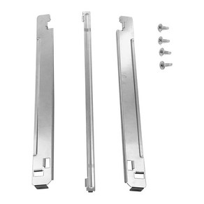 세탁물 스태킹 키트 크롬 스틸 LG 세탁기 및 건조기 교체 부품, [01] silve 27 Inch, 01 silve 27 Inch, 1개