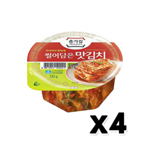 종가집 썰어담은 맛김치 130g x 4개