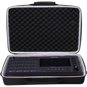 AKAI 프로페셔널 LPD8 USB MIDI 컨트롤러용 LGEM 하드케이스 내부: 13.3x인치3.3인치x2인치 - 여행용 보호 휴대용 보관 가방 블랙레드