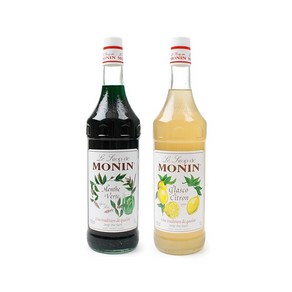 모닌 그린민트시럽+레몬시럽 1000ml 2개세트, 2개, 1L