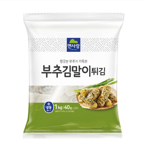 면사랑 부추 김말이튀김1KG(25g*40), 3개, 1kg