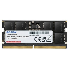 ADATA 노트북 DDR5-5600 CL46 서린 (32GB), 1개