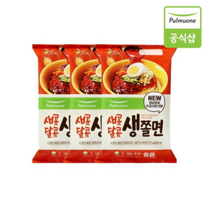 원하프비빔생쫄면460g풀무원-4개, 3개, 460g