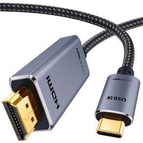 코드웨이 4K60Hz USB C타입 to HDMI 미러링케이블, 1개, 1m