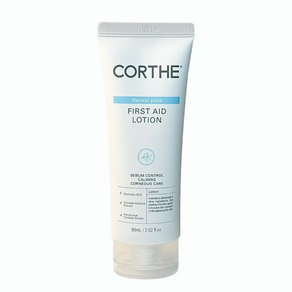 [BEST 재구매율] 코르테 CORTHE 더모 퓨어 퍼스트 에이드 로션 60ml 피지조절 여드름 개선 수분진정 로션 지성피부, 1개