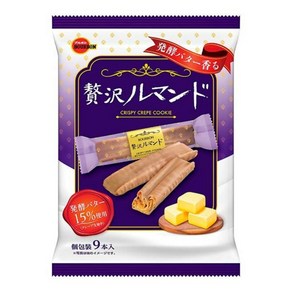 부르봉 boubon 부르본 럭셔리 르망데 발효버터 크레페 쿠키 9개입 x 12봉지, 115g, 12개