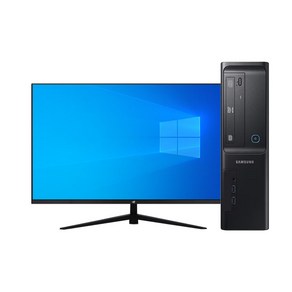 삼성 사무용 컴퓨터 데스크탑 i3-8100 8GB 256GB 윈10 본체 및 모니터세트