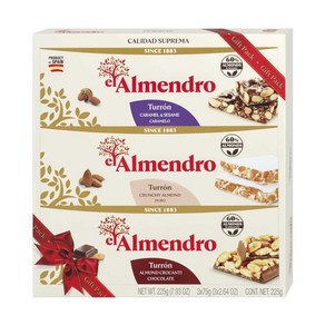 El Almendo 225gx3개 투론 3가지맛선물팩, 225g, 3개