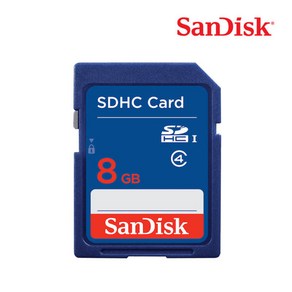 샌디스크 8GB SD카드 CLASS4 SDSDB -008G 15MB/s 디카 네비 업데이트, 1개