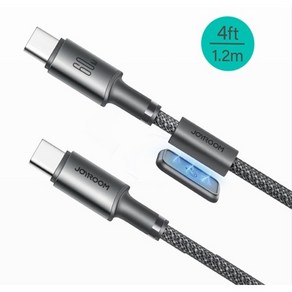 [티파스] 조이룸 자석 거치 초고속 충전 케이블 마그네틱 USB C타입 60W PD3.0, 1개, 다크그레이, 1.2m