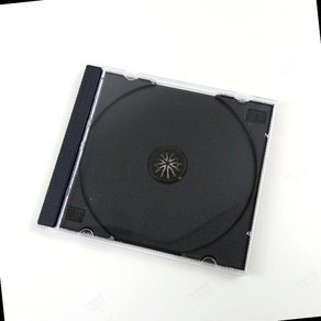 검정 블랙 공CD 케이스 앨범 DVD 블루레이 백업 보관 정리함, 1개