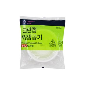 [코리아스퀘어] 크린랩 친환경 일회용공기 15cm 10 개입 위생접시 일회용품기, 1개