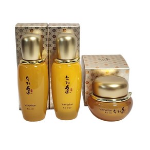 [백화점 정품] 수려한 한방 화장품 화윤 기초세트 스킨 80ml+로션 80ml+크림 25ml 주름관리 기미 관리, 1개