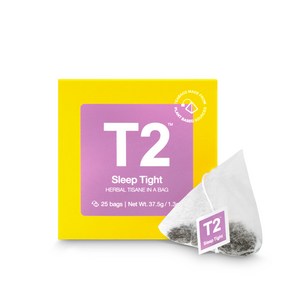 T2 슬립타이트 티백, 25개입, 1박스, 50g