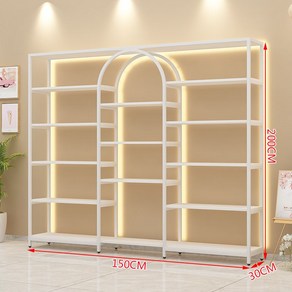 화장품 진열 전시장 미용실 마사지 네일샵 제품 진열장 대형 조명 LED, 150x30x200 조명, 1개