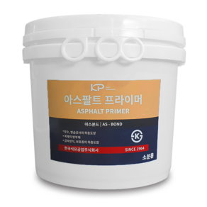 한국석유공업 아스팔트 프라이머 아스본드 소분용 3.5kg 접착제 콘크리트 시멘트, 1개